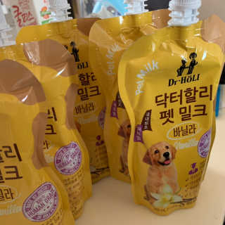닥터할리펫밀크 8종 — 5점을 준 리뷰어가 2019년 9월 올린 사용 사진