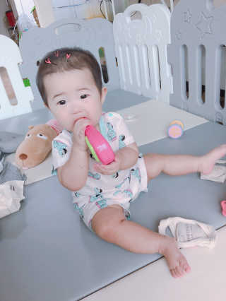프랜스링 북유럽감성 프리미엄 유아내의 5부 실내 상하복 — 4.67점을 준 리뷰어가 2018년 9월 올린 사용 사진