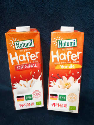 나투미 귀리음료 오리지날 1L + 바닐라 1L — 5점을 준 리뷰어가 2019년 2월 올린 사용 사진