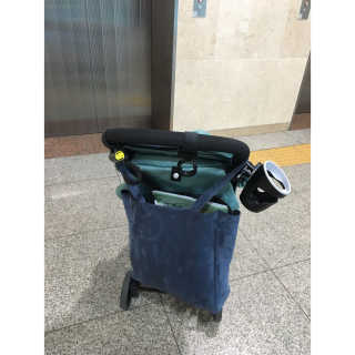 켄타우로스 양면 스웨이드 더블 에코백 — 5점을 준 리뷰어가 2018년 1월 올린 사용 사진