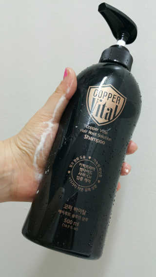 코퍼바이탈 헤어루트 솔루션 샴푸 500ml — 5점을 준 리뷰어가 2018년 9월 올린 사용 사진