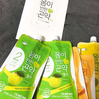몸반곤 몸이반한 이중 곤약젤리 저칼로리4종_총8파우치 — 5점을 준 리뷰어가 2019년 3월 올린 사용 사진