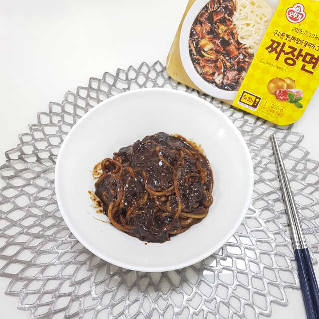 인스타에서 난리난 오뚜기 짜장면 리뷰 사진