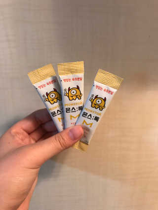 내꺼브랜드 맛있는 숙취분말 몬스톡 — 3점을 준 리뷰어가 2017년 1월 올린 사용 사진