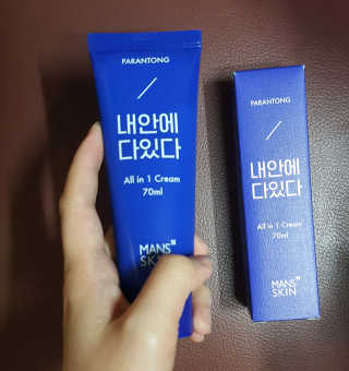 맨즈스킨 파란통 내안에다있다 — 4점을 준 리뷰어가 2017년 12월 올린 사용 사진