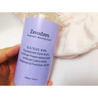 제로데이즈 천연 주방전용세제 + 여성속옷세제 — 5점을 준 리뷰어가 2020년 1월 올린 사용 사진