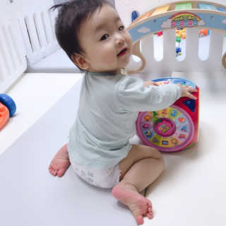 보솜이 베이비케어 팬티형 기저귀 — 5점을 준 리뷰어가 2019년 3월 올린 사용 사진