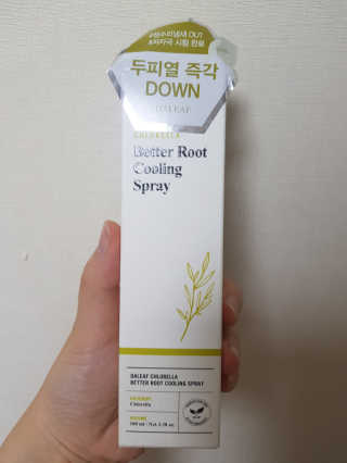 달리프 클로렐라 베러 루트 쿨링 스프레이 100ml — 5점을 준 리뷰어가 2019년 7월 올린 사용 사진