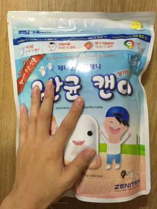 제니튼 닥터제니 유산균 캔디 200정 — 4점을 준 리뷰어가 2016년 10월 올린 사용 사진