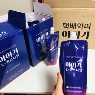 오엔엘 아이가 L-카르니틴 2박스 — 4.5점을 준 리뷰어가 2019년 4월 올린 사용 사진