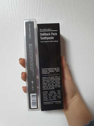 the naked object 디블랙팩치약 디블랙칫솔 세트 — 3점을 준 리뷰어가 2020년 2월 올린 사용 사진