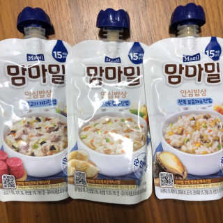 [매일유업] 맘마밀 안심밥상 6개입 — 5점을 준 리뷰어가 2019년 8월 올린 사용 사진