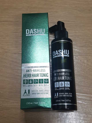 다슈코리아 다슈 데일리 안티 헤어로스 허브 헤어토닉 150ml — 5점을 준 리뷰어가 2019년 8월 올린 사용 사진