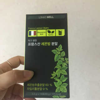 로하스웰 프랑스산 레몬밤 분말 — 2.17점을 준 리뷰어가 2018년 7월 올린 사용 사진