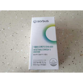 소버스 식물성 오메가3 DHA 600 — 4.5점을 준 리뷰어가 2020년 1월 올린 사용 사진