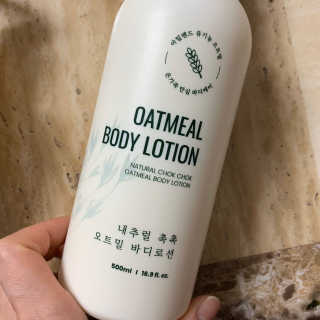 (주)에네스티 내추럴 촉촉  오트밀 바디로션 500ml — 5점을 준 리뷰어가 2020년 1월 올린 사용 사진