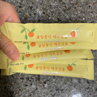 광희생활건강 귤림풍악 제주감귤 비타젤리 — 5점을 준 리뷰어가 2020년 1월 올린 사용 사진