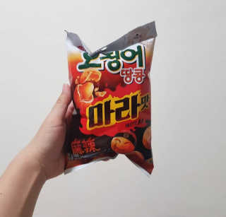 오징어땅콩,도도한나쵸 오징어땅콩 마라맛, 도도한나쵸 마라맛 — 5점을 준 리뷰어가 2019년 8월 올린 사용 사진