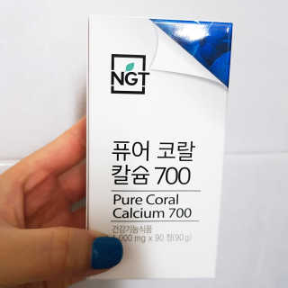 네츄럴굿띵스 퓨어 코랄 칼슘 700 30일분 — 4.33점을 준 리뷰어가 2018년 9월 올린 사용 사진