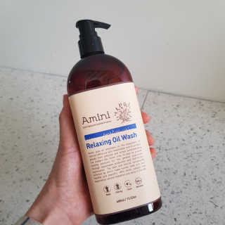 아미니 릴렉싱 오일워시 대용량 400ml — 5점을 준 리뷰어가 2019년 11월 올린 사용 사진