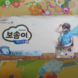 보솜이 액션핏 팬티형 — 4.5점을 준 리뷰어가 2019년 4월 올린 사용 사진