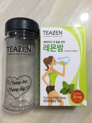 티젠 레몬밤 + 마이보틀 — 5점을 준 리뷰어가 2018년 7월 올린 사용 사진