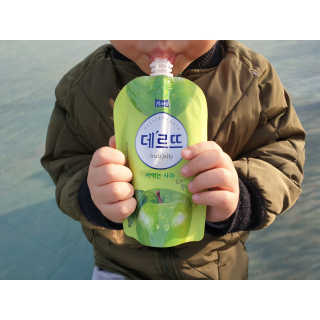 데르뜨 떠먹는 과일 3종, 짜먹는 과일 2종 총 10개 체험 — 5점을 준 리뷰어가 2020년 3월 올린 사용 사진