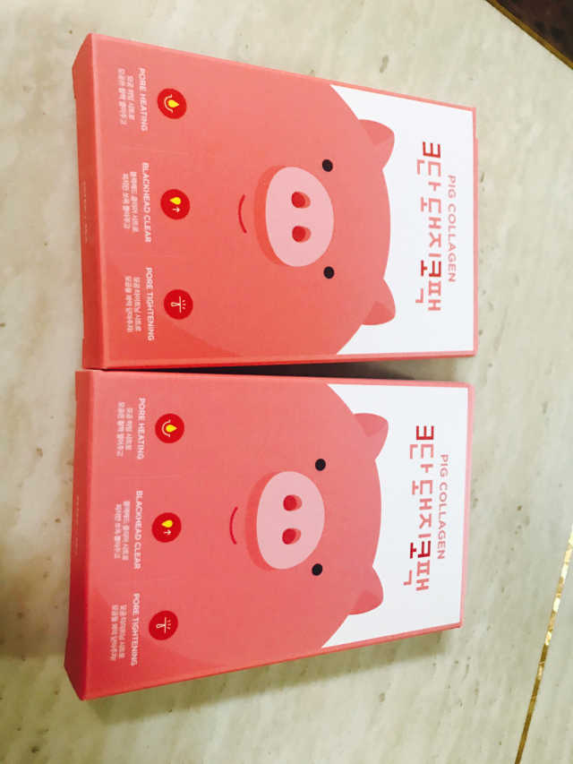 오리지널 미팩토리 3단 돼지코팩 5매입 X 2 리뷰 사진