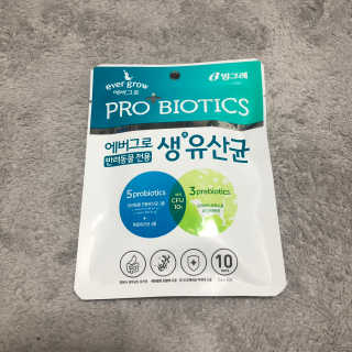 [빙그레] 에버그로 생유산균 1봉（10포입）+펫밀크2팩 — 3점을 준 리뷰어가 2019년 3월 올린 사용 사진