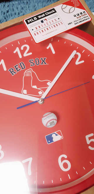MLB WATCH n LEISURE MLB  아날로그 디자인 벽시계 8종 — 5점을 준 리뷰어가 2019년 12월 올린 사용 사진