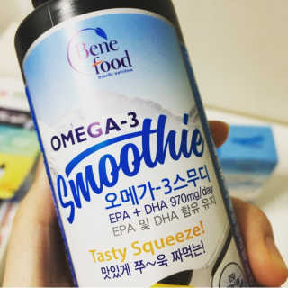 오메가-3스무디 [오메가스무디] 짜먹는 오메가3 DHA 임산부 어린이 — 5점을 준 리뷰어가 2019년 4월 올린 사용 사진