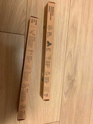 [에코앤드] 환경을 생각하는 미세모 대나무 칫솔 2종 — 4점을 준 리뷰어가 2019년 11월 올린 사용 사진