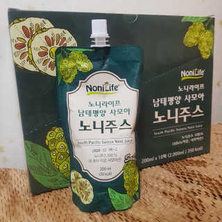 장수농가 남태평양 사모아 노니 원액 1L or 200mlx10팩 중 택 1 — 2점을 준 리뷰어가 2019년 1월 올린 사용 사진