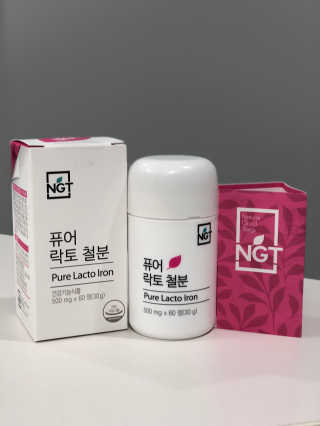 네츄럴굿띵스 퓨어 락토 철분 60일분 — 5점을 준 리뷰어가 2018년 1월 올린 사용 사진