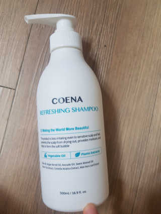 코에나샴푸 500ml — 5점을 준 리뷰어가 2019년 8월 올린 사용 사진