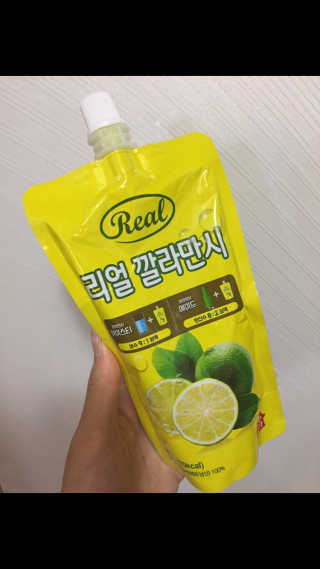 장수농가 리얼깔라만시 — 5점을 준 리뷰어가 2018년 6월 올린 사용 사진