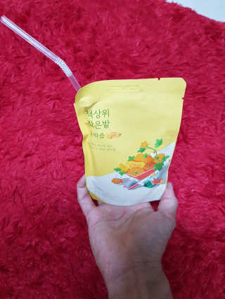 랩노쉬 책상위 작은밭 호박즙 — 4.83점을 준 리뷰어가 2017년 7월 올린 사용 사진