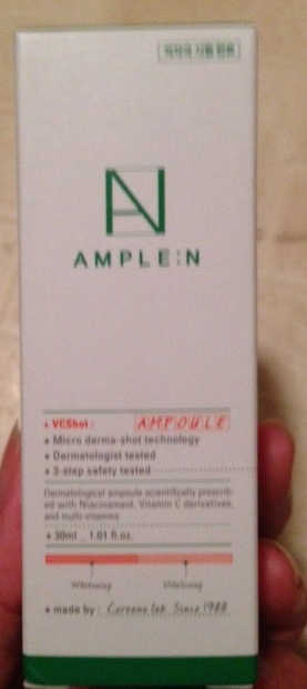 앰플엔 AMPLEN VC SHOT AMPOULE — 4.33점을 준 리뷰어가 2018년 9월 올린 사용 사진