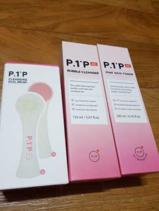 피원피 P1P.AC핑크스킨토너,버블클렌저 세트 — 3.67점을 준 리뷰어가 2018년 4월 올린 사용 사진