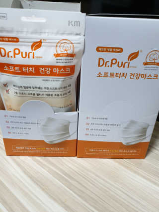 [닥터퓨리] 소프트터치 건강 마스크_성인+아동 — 4점을 준 리뷰어가 2019년 4월 올린 사용 사진