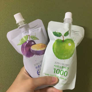풀무원 프레시 워터젤리 — 5점을 준 리뷰어가 2018년 8월 올린 사용 사진