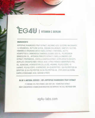 eg4u 이지포유 비타민 C 세럼 — 5점을 준 리뷰어가 2018년 9월 올린 사용 사진