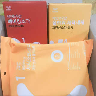 레인보우샵 올인원세탁세제,베이킹소다 스틱포6개입+세탁조클리너 — 4.67점을 준 리뷰어가 2018년 4월 올린 사용 사진