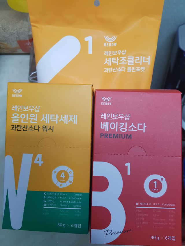 올인원세탁세제,베이킹소다 스틱포6개입+세탁조클리너 리뷰 사진