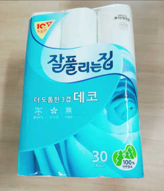 잘풀리는집 더 도톰한 3겹 데코 30롤 — 5점을 준 리뷰어가 2018년 5월 올린 사용 사진