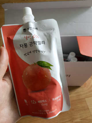 자연지애 곤약젤리 — 5점을 준 리뷰어가 2018년 10월 올린 사용 사진