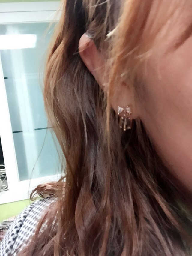 폭스타일 샤인 큐트 귀걸이 리뷰 사진