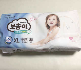 보솜이 리얼코튼 팬티형 — 5점을 준 리뷰어가 2019년 3월 올린 사용 사진