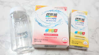 센트룸 아쿠아비타 레몬향, 딸기향 — 5점을 준 리뷰어가 2019년 8월 올린 사용 사진