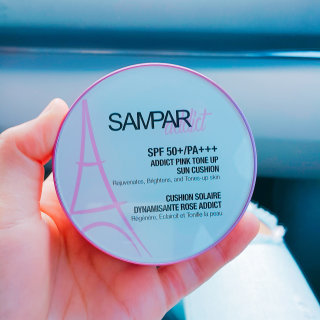 쌍빠 어딕트 핑크 톤업 선쿠션 SPF50+ PA+++ — 2.5점을 준 리뷰어가 2016년 7월 올린 사용 사진